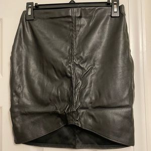Mini Leather Skirt